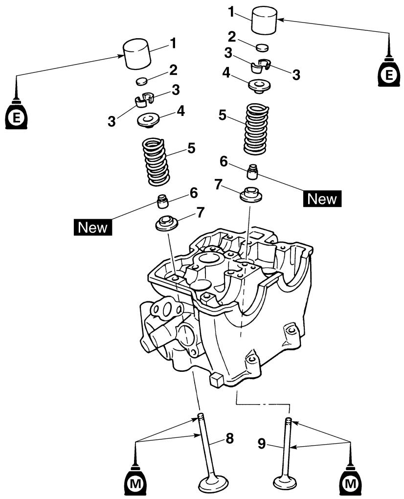 YAMAHA WR450F-2007 - VALVES AND VALVE SPRINGS - 2