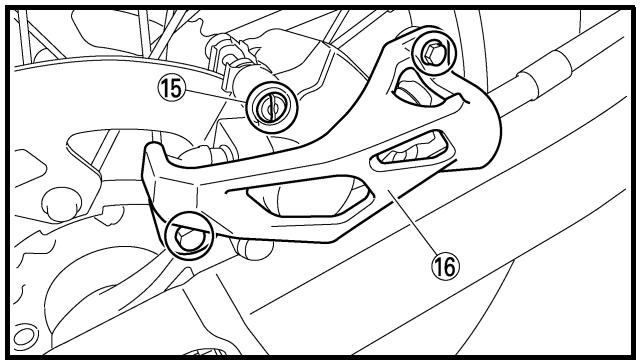 YAMAHA WR450F-2007 - Brake pad replacement steps: - 5