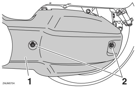 YAMAHA X-CITY 125 - Nettoyage de l'élément du filtre à air du boîtier de la courroie trapézoïdale - 1