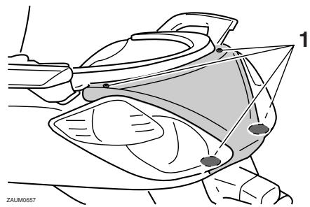 YAMAHA X-CITY 125 - Dépose du cache - 1