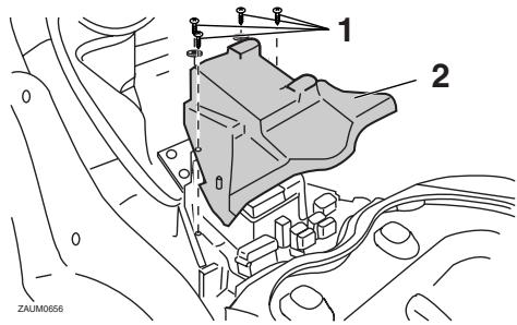 YAMAHA X-CITY 125 - Dépose du cache - 1