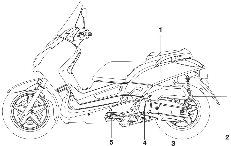 YAMAHA XMAX125-2007 - Vue gauche - 1