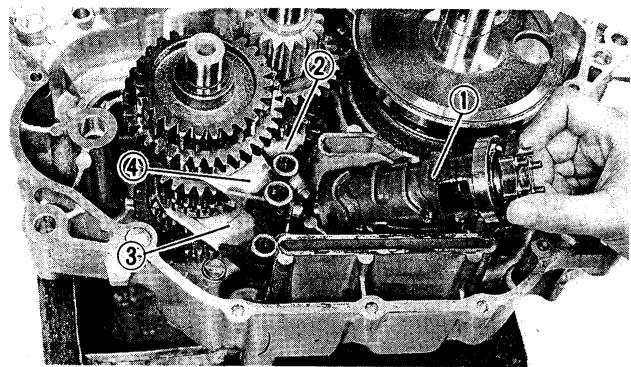 YAMAHA YFM350J - Déposer: - 3