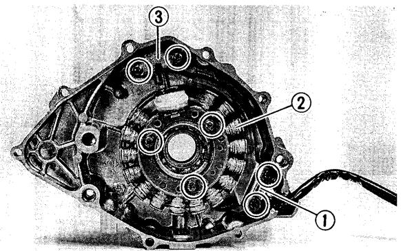YAMAHA YFM350J - Couvercle de CARTER GAUCHE et magneto CDI - 2