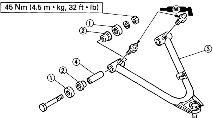 YAMAHA YFM350J - Suspension avant - 1