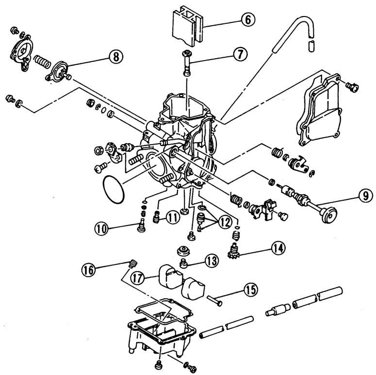 YAMAHA YFM350J - Carburation - 3