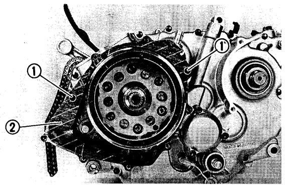 YAMAHA YFM350J - Couvercle de CARTER GAUCHE et magneto CDI - 1