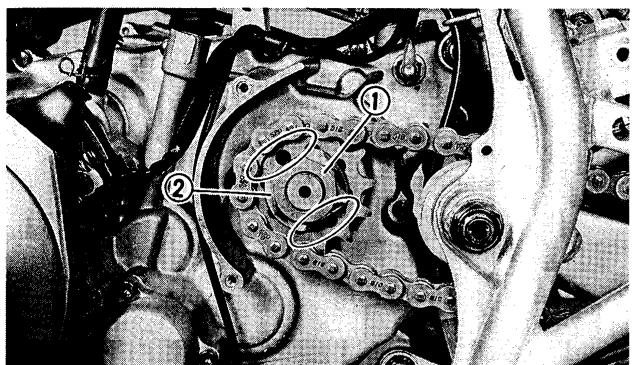 YAMAHA YFM350J - CHAINE De transmission et pignons - 4