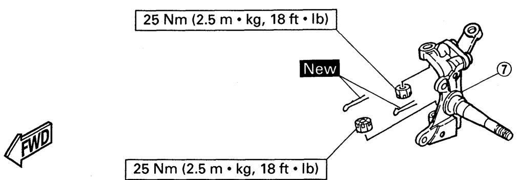 YAMAHA YFM350J - Suspension avant - 3