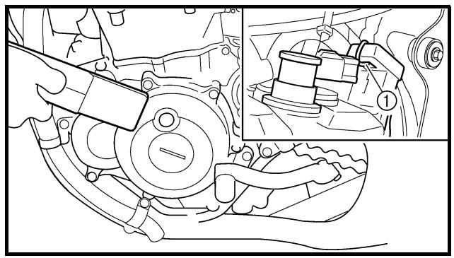 YAMAHA YZ450F-2007 - SPARK PLUG INSPECTION - 3