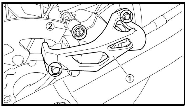 YAMAHA YZ450F-2007 - REAR BRAKE PAD INSPECTION AND REPLACEMENT - 1