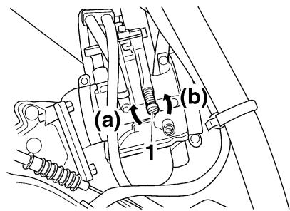 YAMAHA YZ85-2008 - Réglage du régime de ralenti du moteur - 1