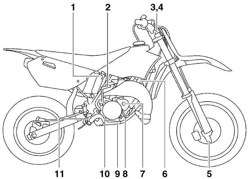 YAMAHA YZ85-2008 - Vuedroite - 1