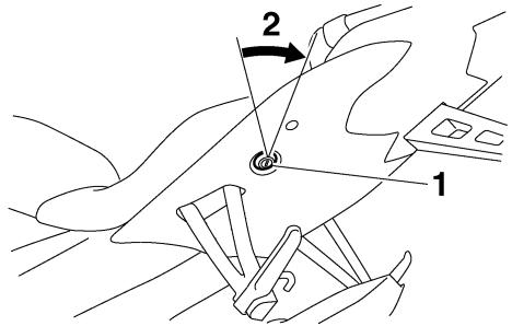 YAMAHA YZF-R6 - Dépose de la selle du passager - 1