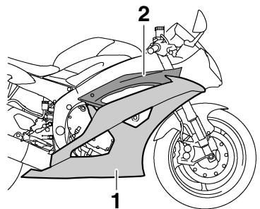 YAMAHA YZF-R6 - Dépose et repose des caches et carénages - 2