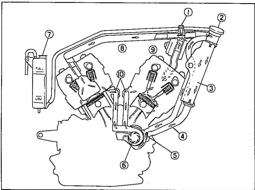 YAMAHA XZ550 - COOLING SYSTEM - 1