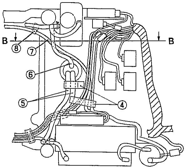 YAMAHA XZ550 - KABELFUHRUNGSÜBERSICHT - 3