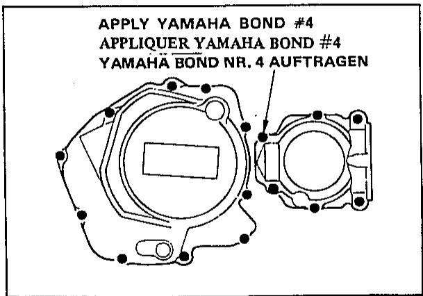 YAMAHA XZ550 - Couvercles de carter, pampe à huile, et filtre à huile - 2