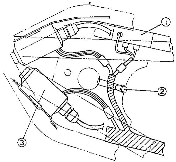YAMAHA XZ550 - KABELFUHRUNGSÜBERSICHT - 2