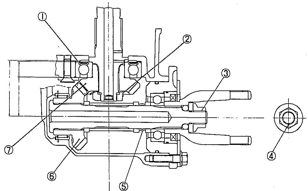 YAMAHA XZ550 - Positionieren der Antriebswelle - 1