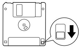 YAMAHA CLP-330 - Protection des données (onglet de protection en écriture) : - 1