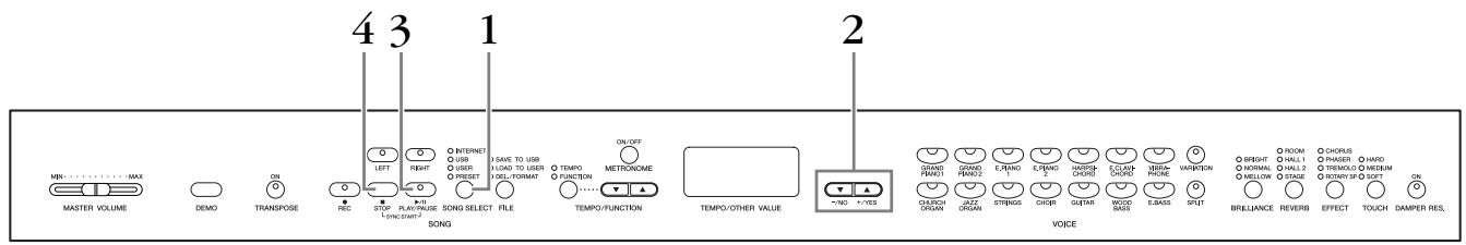 YAMAHA CLP-330 - Ecoute des morceaux sur Internet (CLP-370/340, CLP-S308/S306) - 1