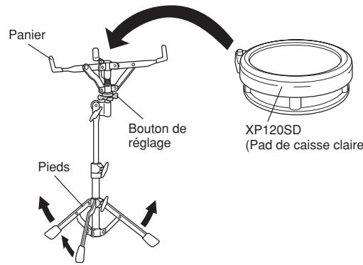 YAMAHA DTX-900K - Assemblage du support et du pad de caisse claire - 1