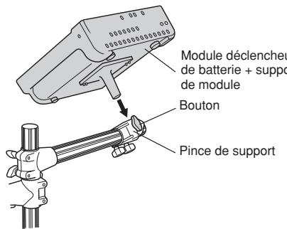 YAMAHA DTX-900K - Fixation du module déclencheur de batterie - 3
