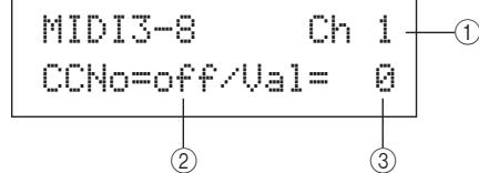 YAMAHA DTX-MULTI 12 - ② Niveau d'envoi de réverbération (RevSend) - 1