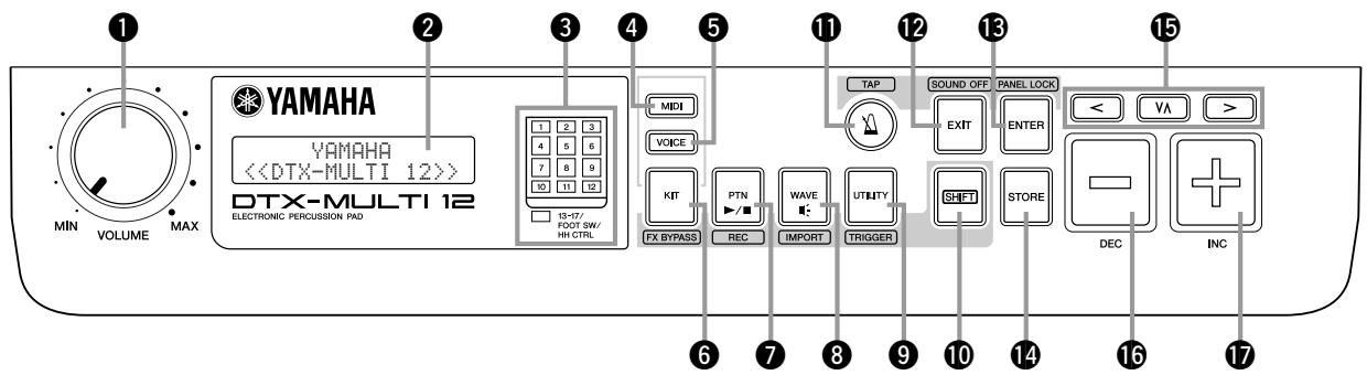 YAMAHA DTX-MULTI 12 - Zone de réglage trigger (TRG) 99 - 1