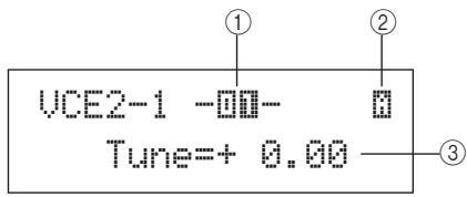 YAMAHA DTX-MULTI 12 - VCE2-1 page voice tuning (accordage de voix) - 1