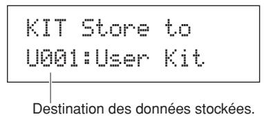 YAMAHA DTX-MULTI 12 - Stockage des réglages des paramètres - 1