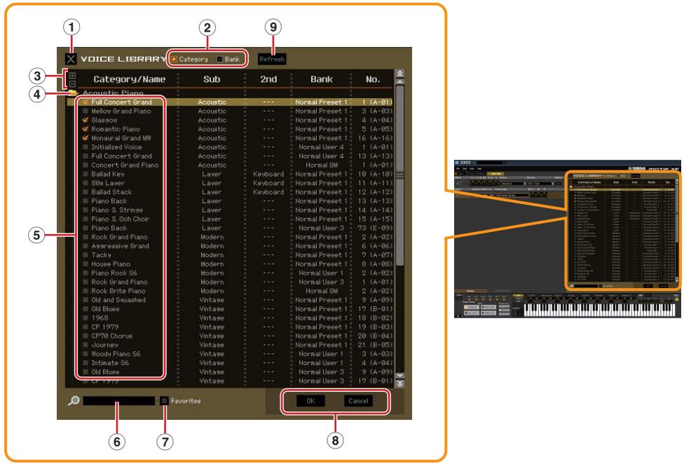 YAMAHA MOTIF XF EDITOR VST - VOICE LIBRARY - 1