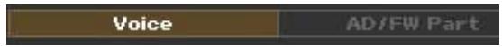 YAMAHA MOTIF XF EDITOR VST - ② Onglet [Voice]/[AD/FW Part] (Voix/Partie AN/FW) - 1