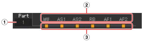 YAMAHA MOTIF XF EDITOR VST - ① État du jeu de contrôleurs - 1