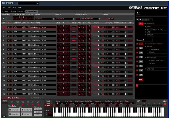YAMAHA MOTIF XF EDITOR VST - Qu'est-ce que le logiciel MOTIF XF Editor VST ? - 1
