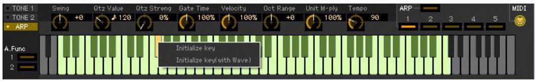 YAMAHA MOTIF XF EDITOR VST - ⑦ Clavier - 1
