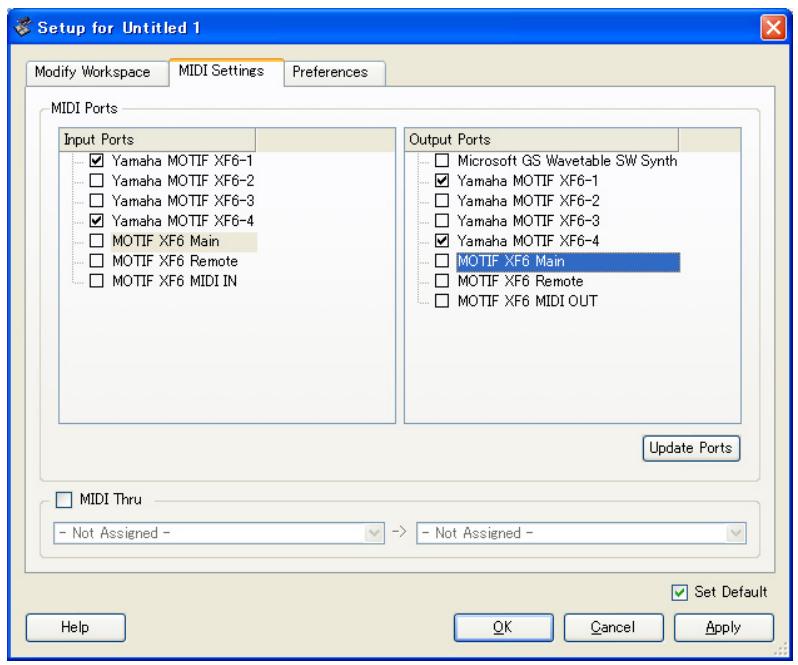 YAMAHA MOTIF XF8 EDITOR - Lors du démarrage de Studio Manager en tant qu'application autonome : - 1