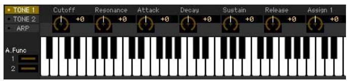 YAMAHA MOTIF XF8 EDITOR - Modifiez les paramètres de mixage et de voix affectés à chaque partie. - 2