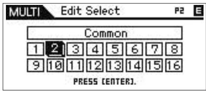 YAMAHA MOTIF-RACK XS - Appuyez sur la touche [EXIT] pour returner sur l'écran Multi Edit Select. - 1