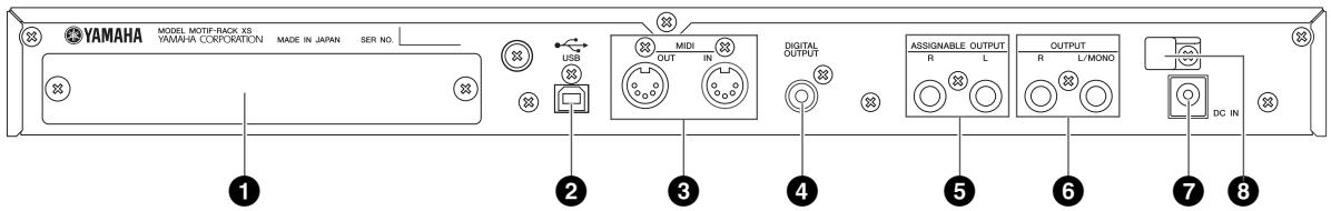 YAMAHA MOTIF-RACK XS - Panneau arrête - 1