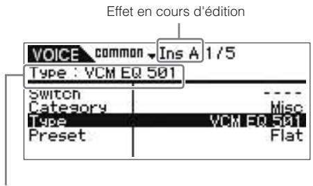 YAMAHA MOTIF-RACK XS - Utilisation des effets de voix - 2