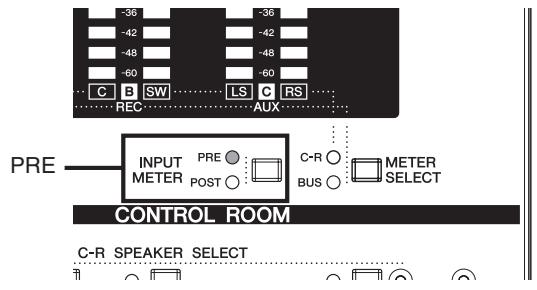 -36 -42 -48 -60 C B SW LS C RS REC AUX PRE INPUT PRE C-R METER METER METER METER CONTROL ROOM C-R SPEAKER SELECT