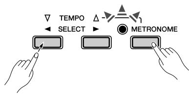 YAMAHA P-95B - Un numéro est attribué à chacune des touches suivantes. - 4