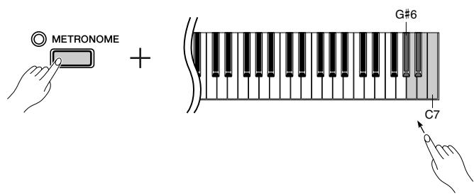 YAMAHA P-95B - Sélection du réglage reverb type (type de réverbération) - 1