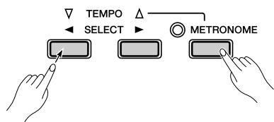 YAMAHA P-95B - Changement de morceau de démonstration - 2