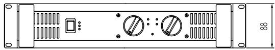 YAMAHA P5000S - Dimensions - 2