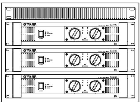 YAMAHA P5000S - Pour installer jusqu'à quatre amplificateurs dans un rack à fond ouvert - 1