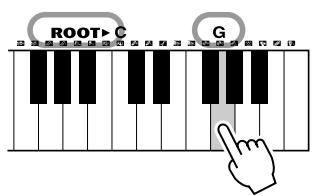 YAMAHA PSR-E223 - Recherche d'accords à l'aide de la fonction chord dictionary (dictionnaire d'accords) - 3