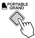 YAMAHA PSR-E223 - Appuyez sur la touche [portable GRAND]. - 1